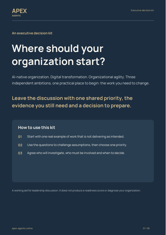 Cover of the Executive Decision Kit